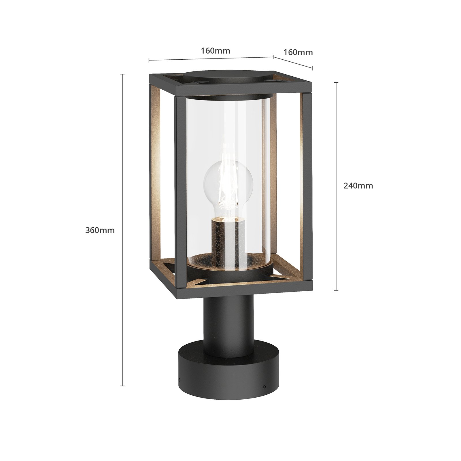 Ferda Outdoor Garden Lamp H36 Graphite - Lucande