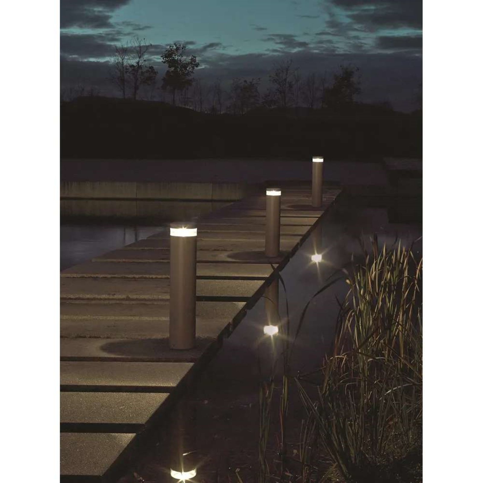 Stavanger LED Lampadare Exterior High pentru Ancoră Pentru Beton Aluminium - Nor