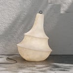 Karman vanjska podna lampa Lady D, visina 89 cm, bijela, stakloplastika