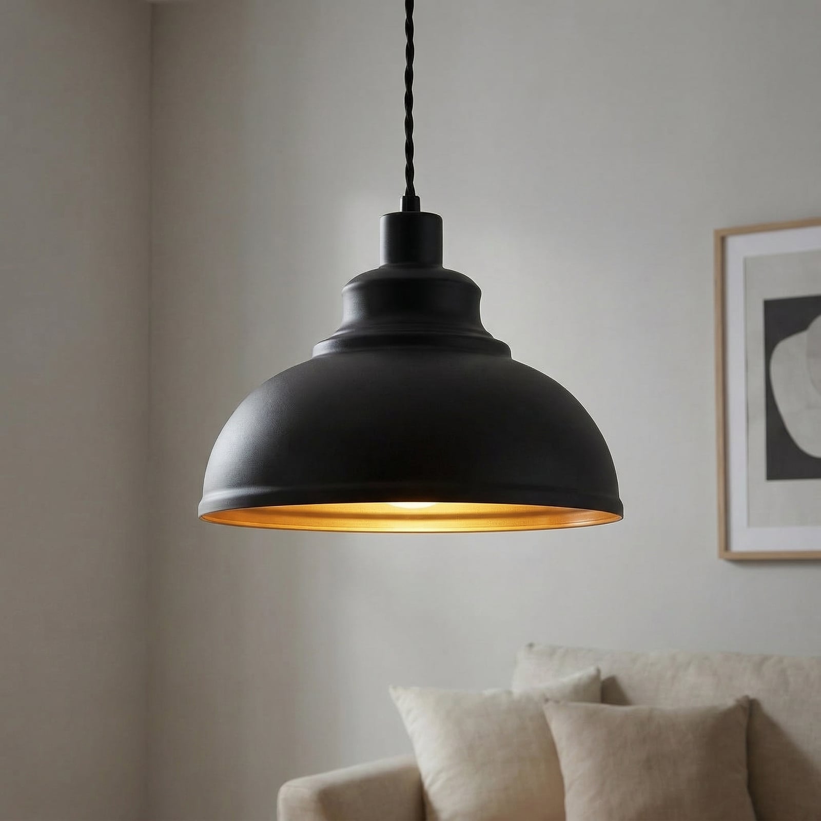 Albertine Pendant Black - Lindby