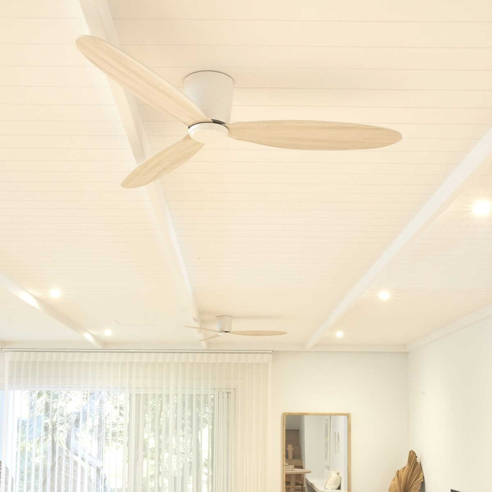 Beacon ceiling fan Airfusion Radar oak/white DC quiet