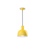 Caxixi pendant light made of ceramic, yellow