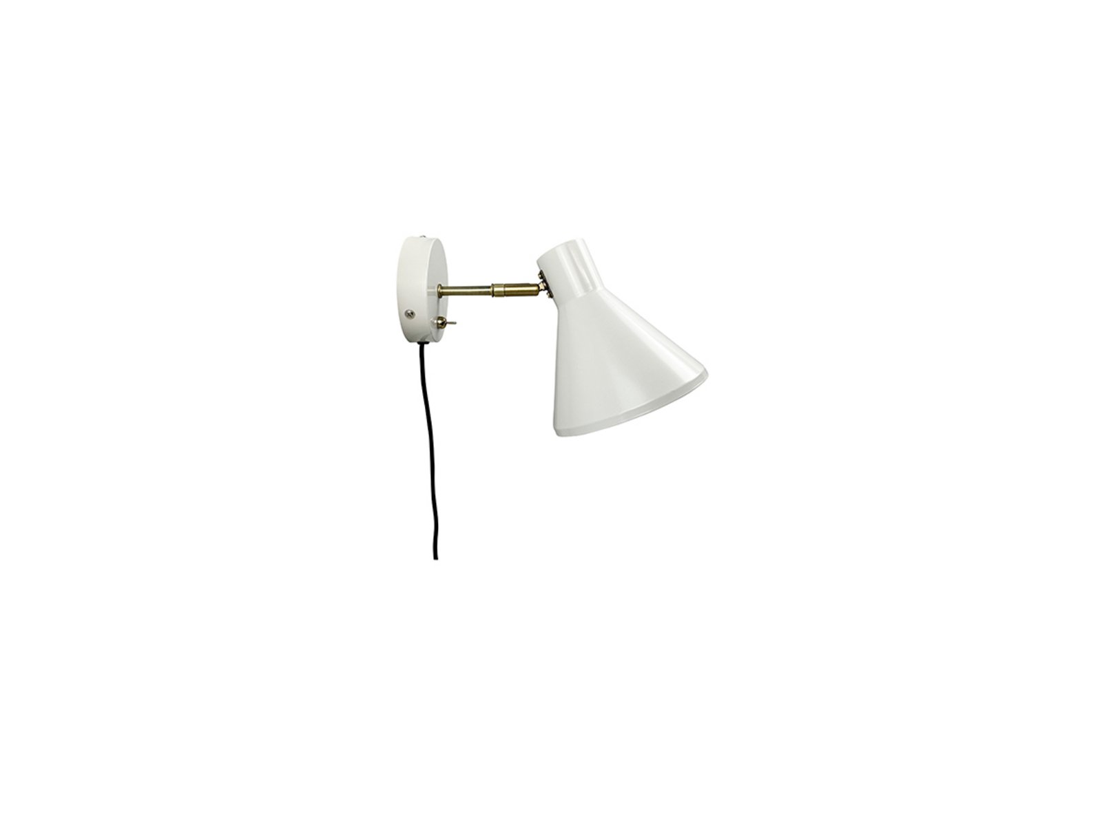 Sleep Aplique de Pared Shiny White/Antique Brass - DybergLarsen