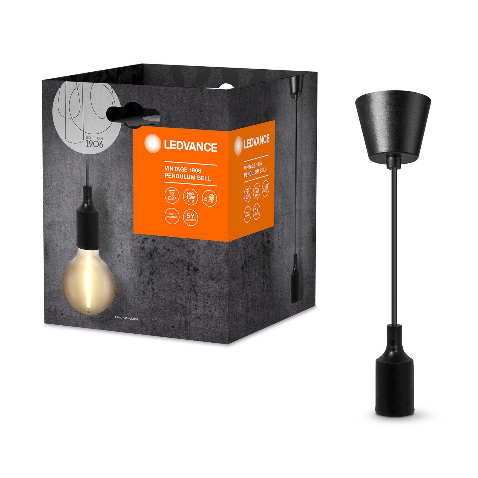 LEDVANCE Vintage 1906 Bell lampă suspendată negru