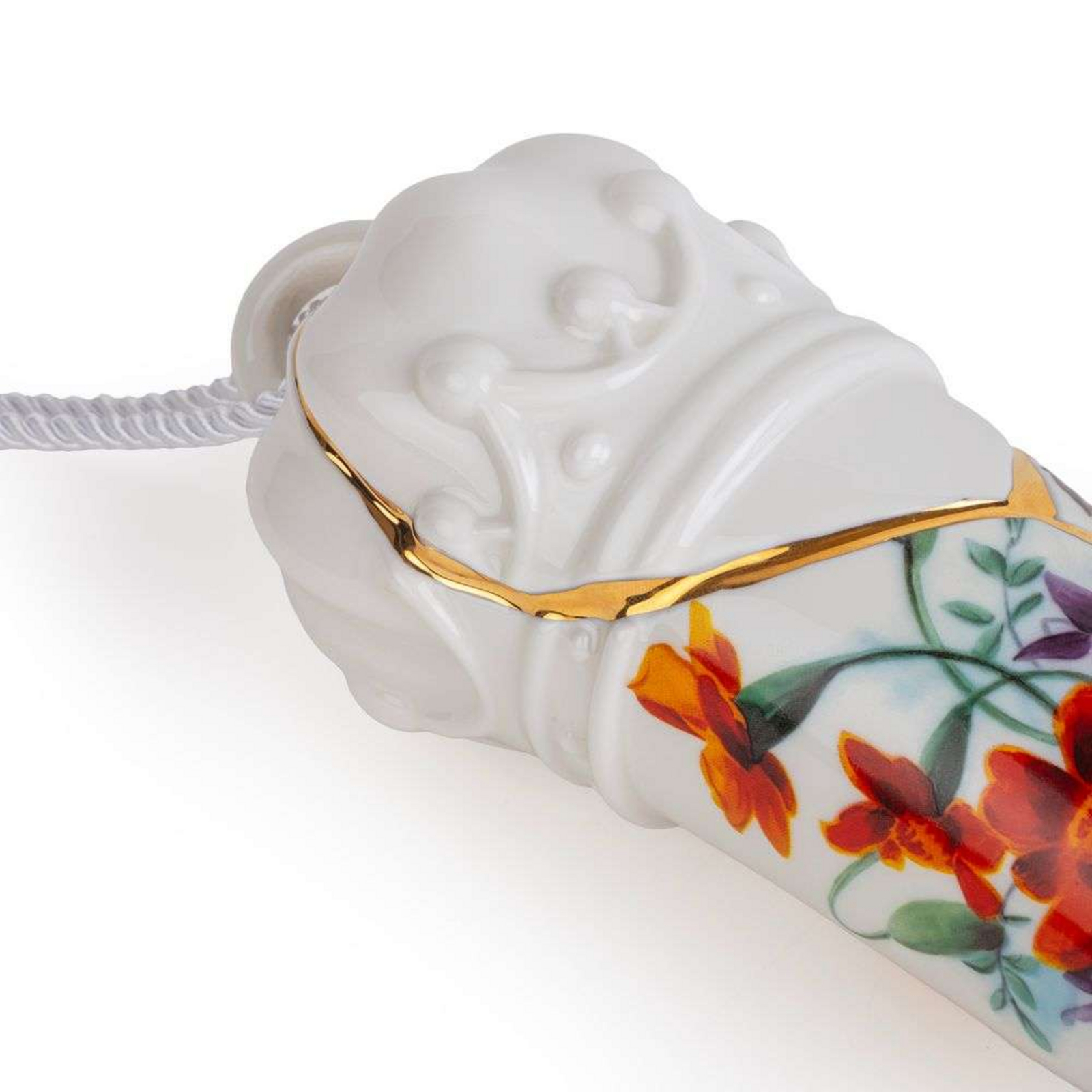 Kintsugi Lucky Horn Ornament White/Multicolor - Seletti