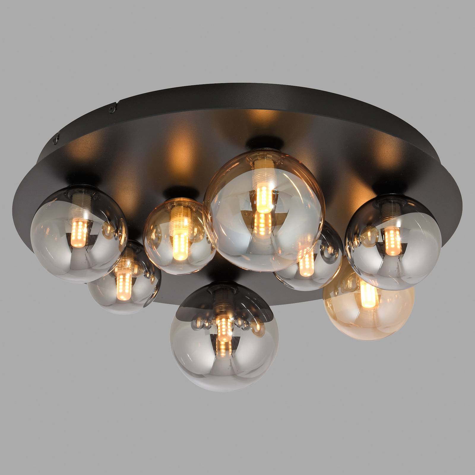 Paul Neuhaus Lampy sufitowe Popsicle, szkło, Ø 48 cm, G9