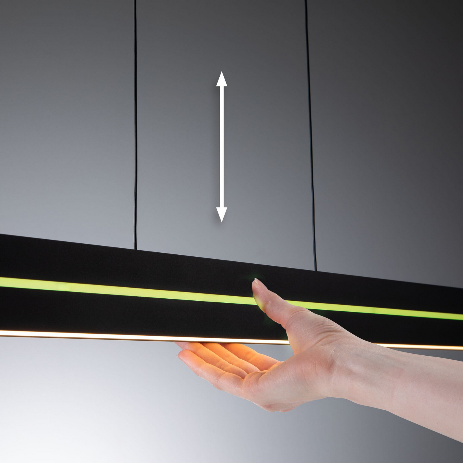 „Paulmann“ LED pakabinamas šviestuvas „Raiko“, juodos spalvos, 100 cm, RGBW, su „Paulmann“ LED pakabinamas šviestuvas „Raiko“, juodos spalvos, 100 cm, RGBW, su