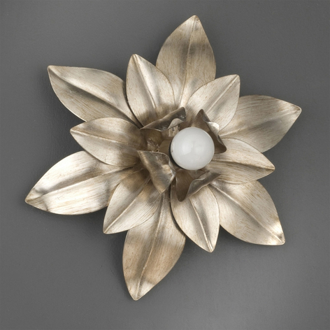 Vägglampa Como i blomform
