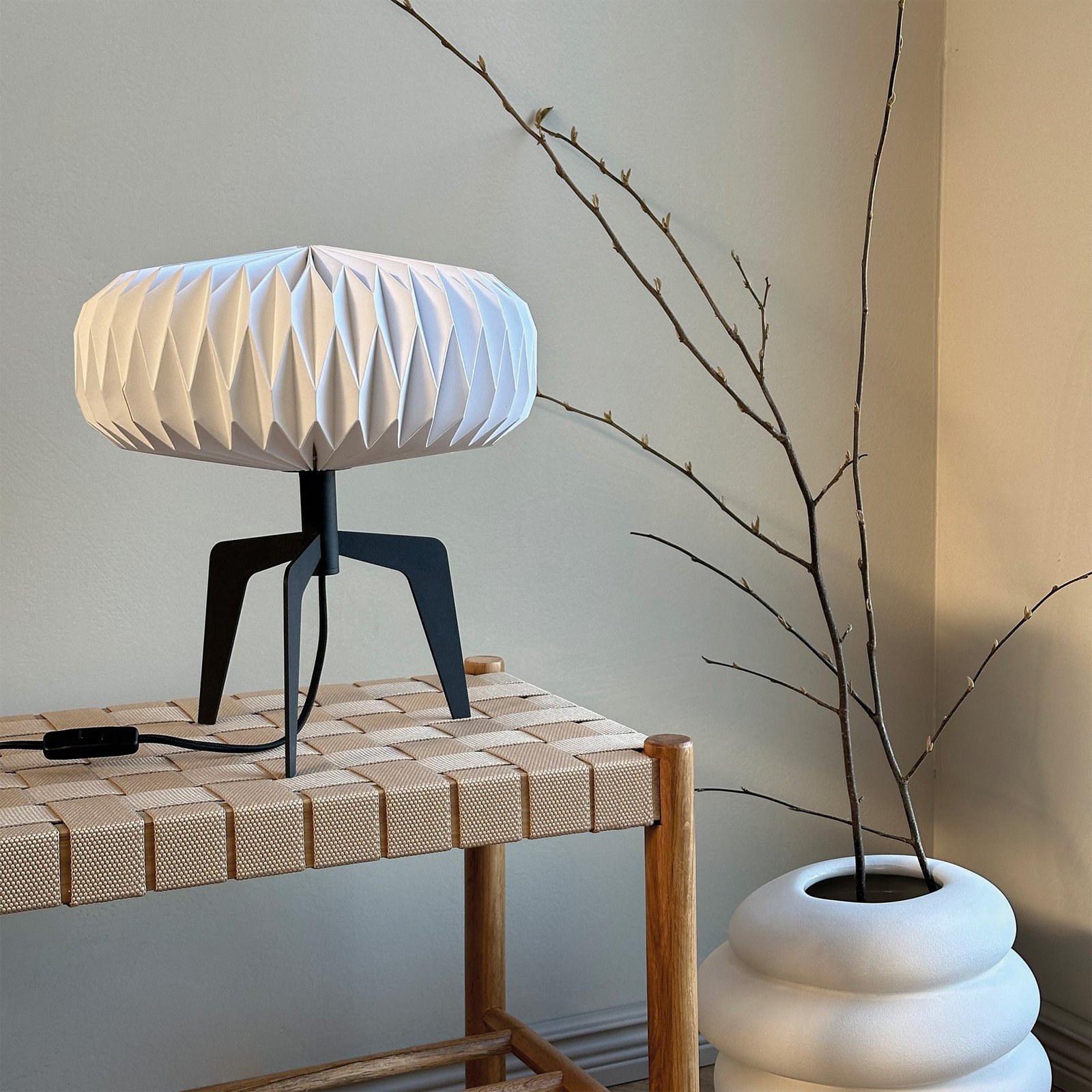 Ventnor Stolní Lampa Černá/Bílá - DybergLarsen