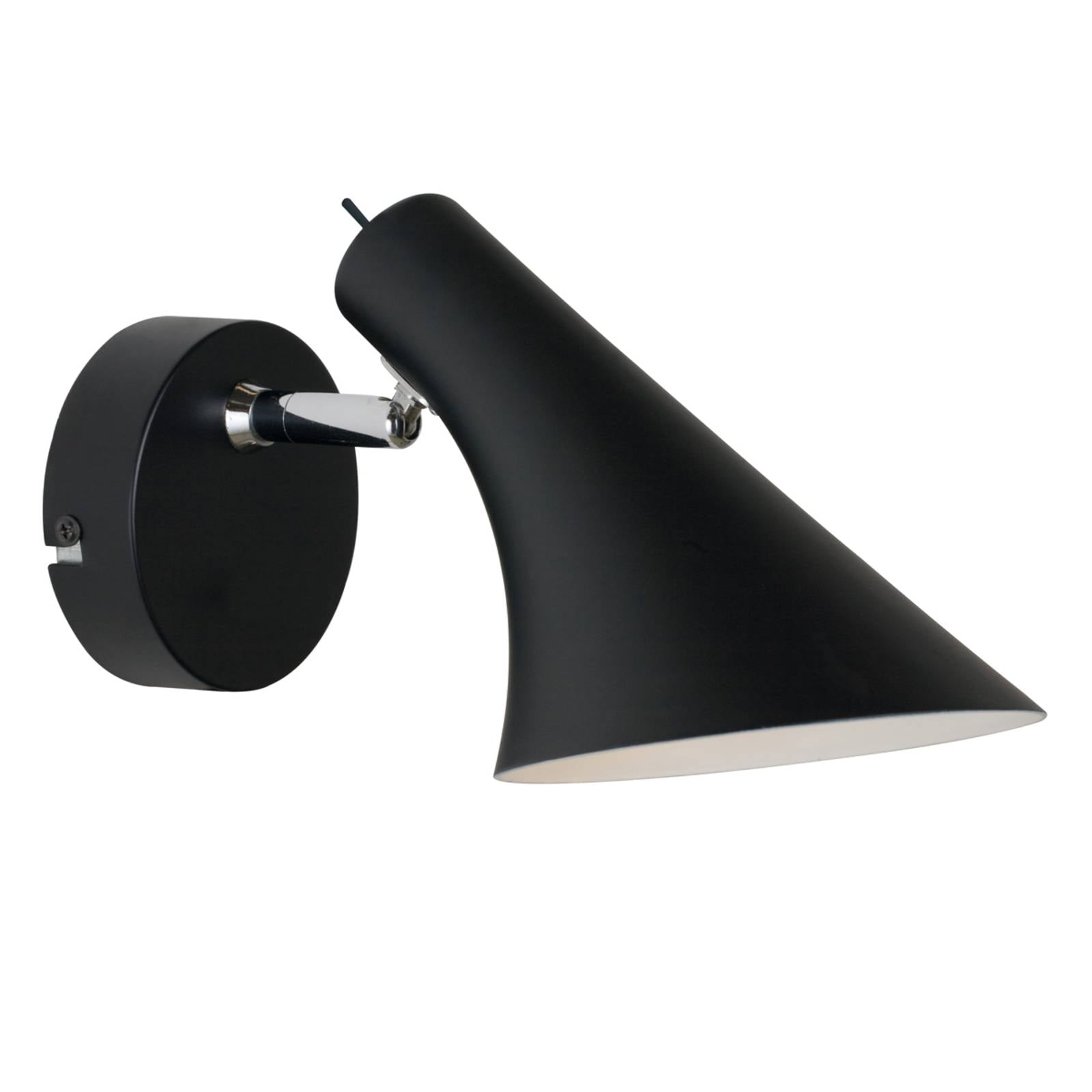 Wandlampe Vanila, Schalter, Steckerkabel, schwarz