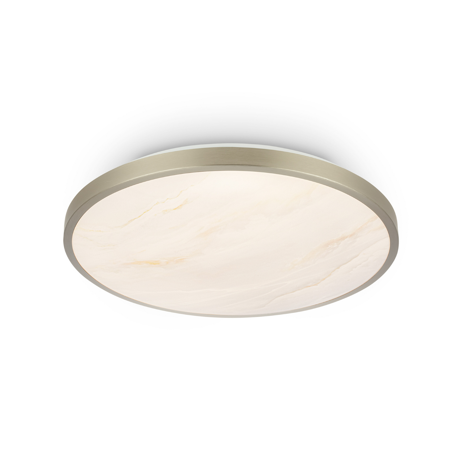 Competo LED ceiling light, 3,000 K, Ø 33 cm, matt nickel