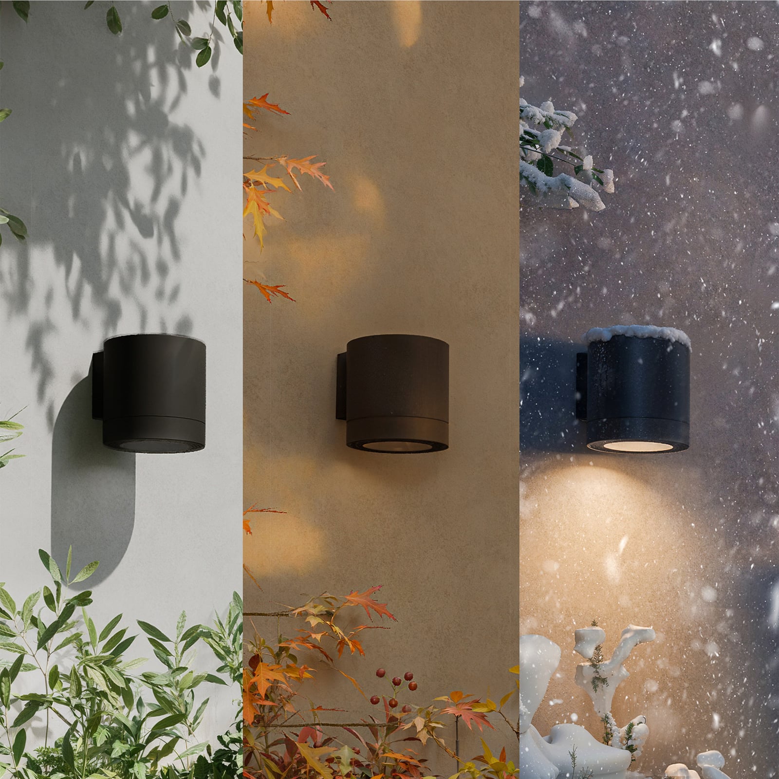 Philips Fylx kültéri fali lámpa, fekete, fém, IP44, GU10 Philips Fylx kültéri fali lámpa, fekete, fém, IP44, GU10