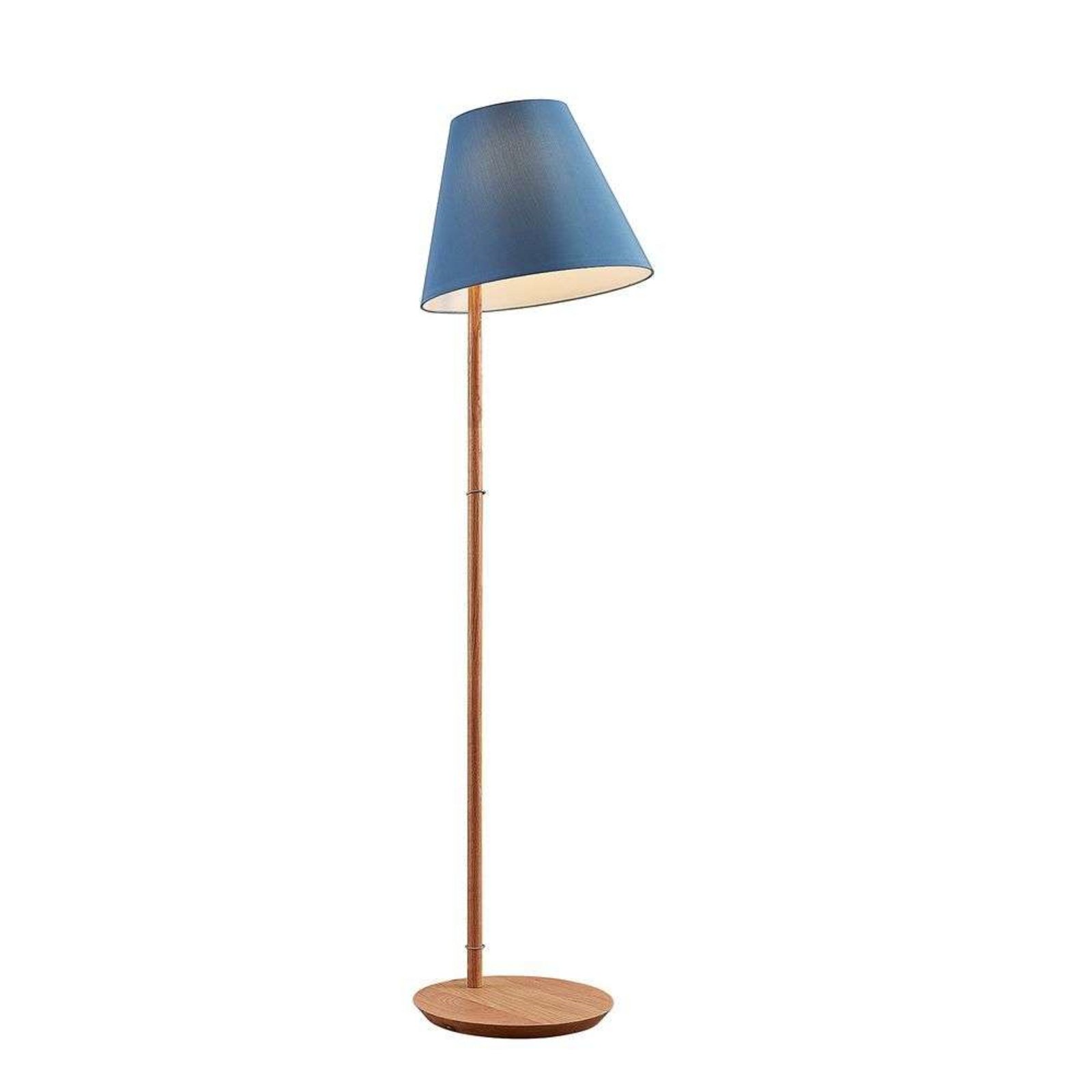 Jinda Stojací Lampa Blue/Wood - Lucande