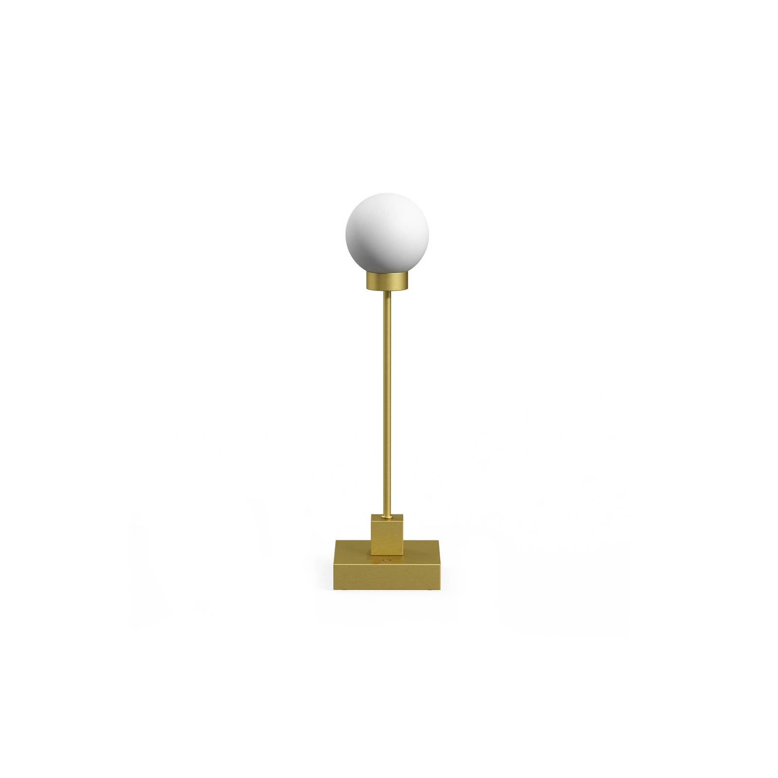 Northern LED-Akku-Tischleuchte Snowball messingfarben 2700 K