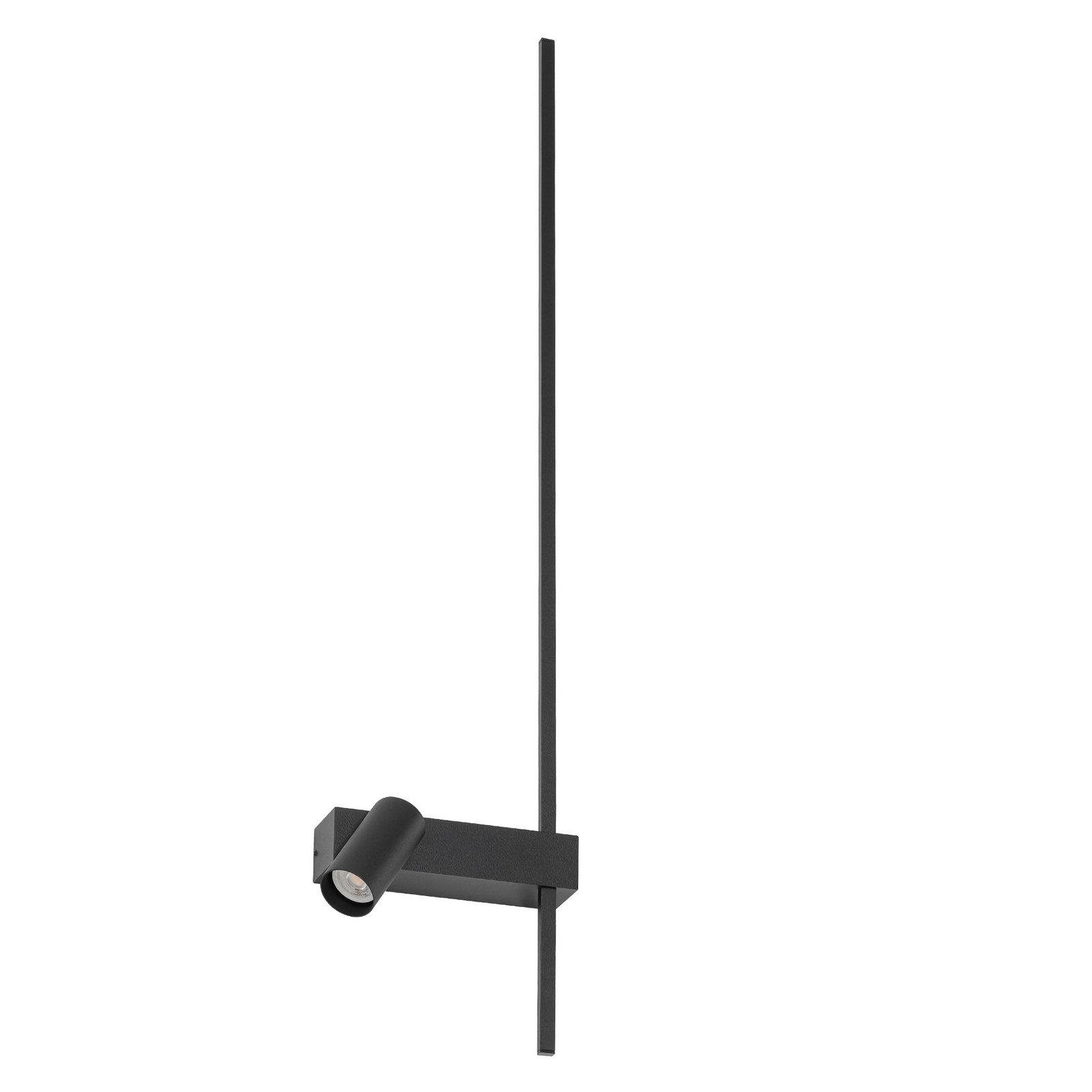 Wandlampe EASY RIGHT, schwarz Breite 80 cm Metall GU10 + LED