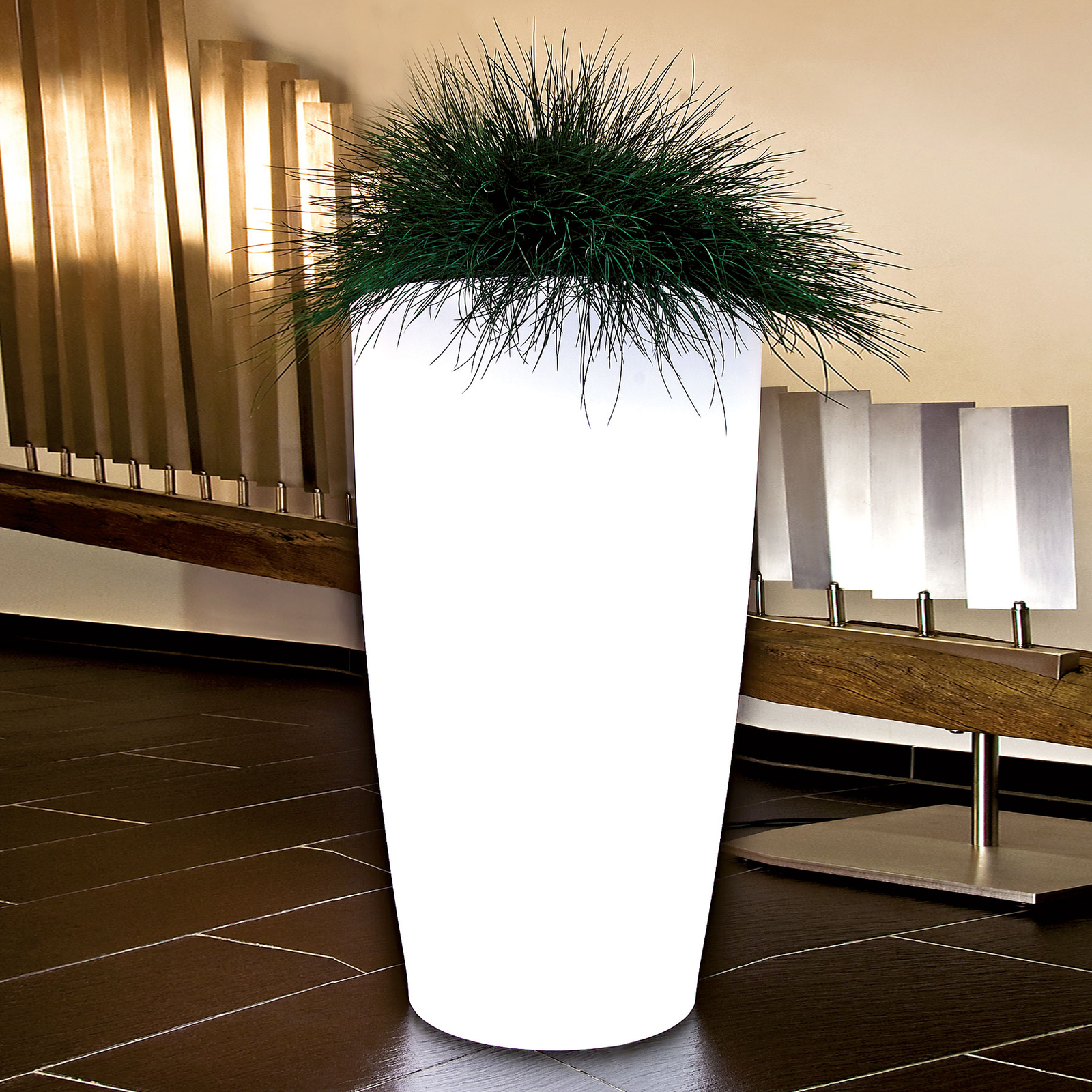 Lampe Rovio IV pour plantes, blanc transparent