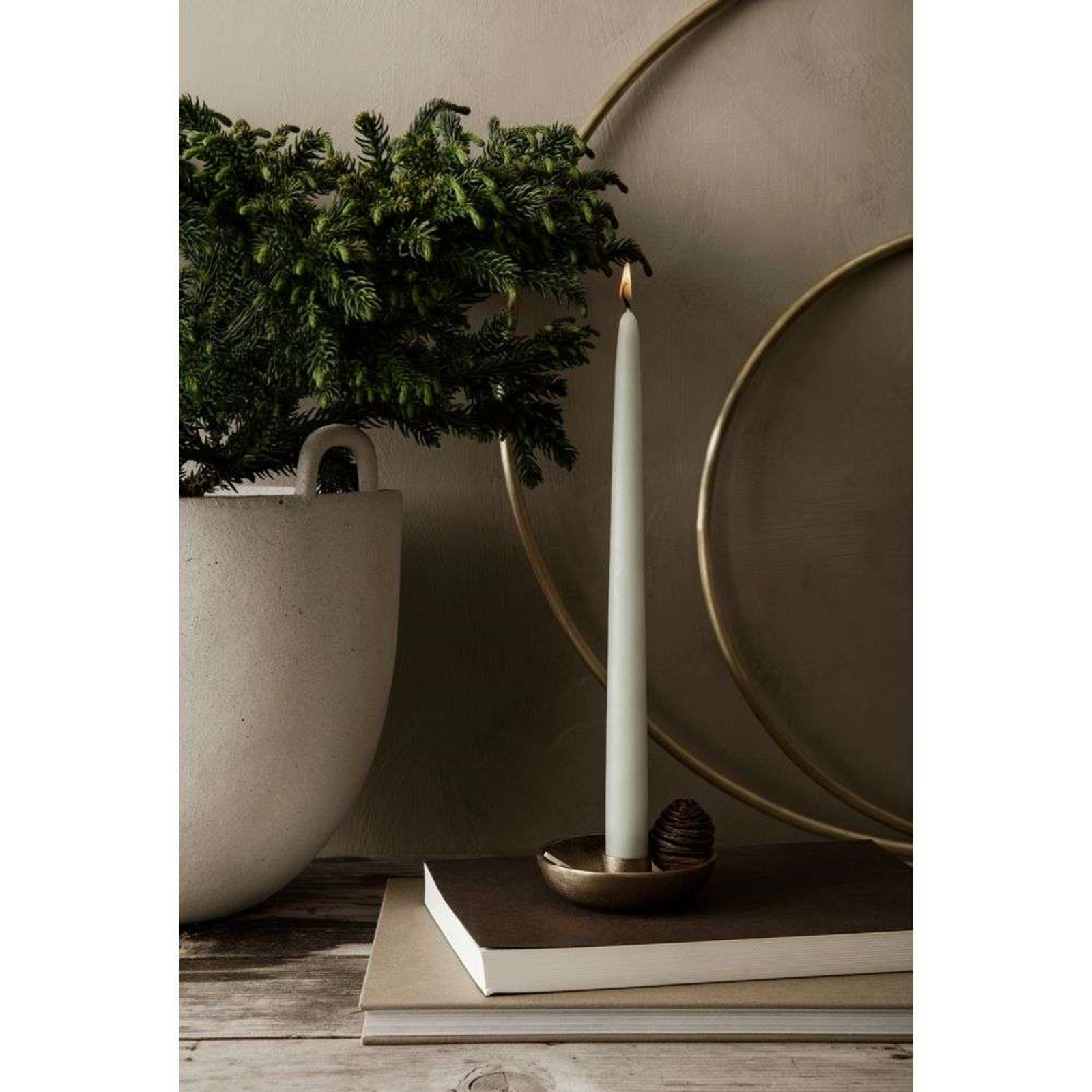 Bowl Świecznik Pojedynczy Brass - Ferm Living