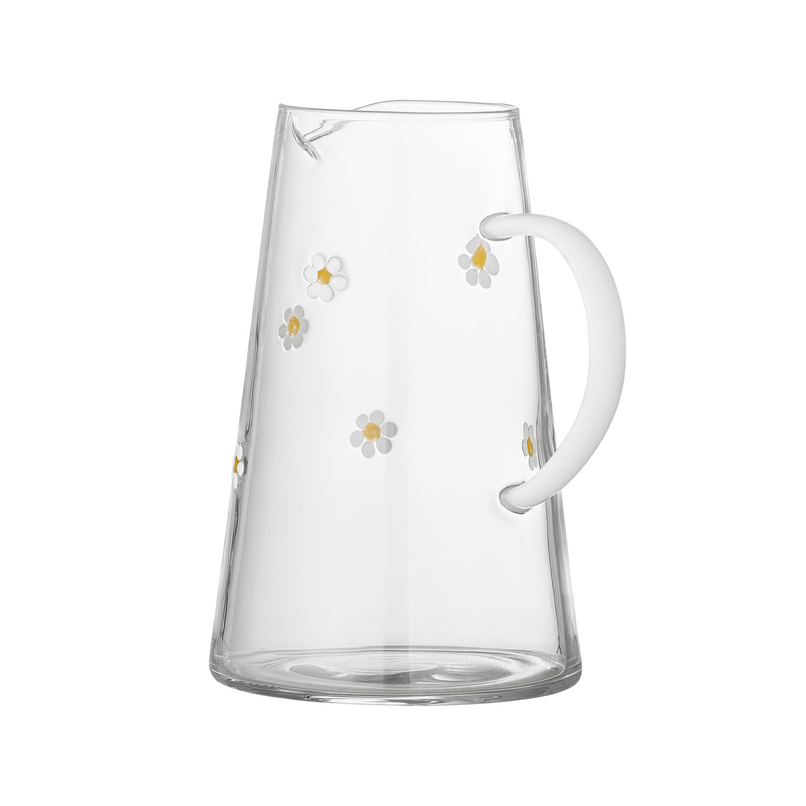 Buzz Krug, číra, 19 cm, kvetinový motív, sklo – Bloomingville Buzz Krug, číra, 19 cm, kvetinový motív, sklo – Bloomingville