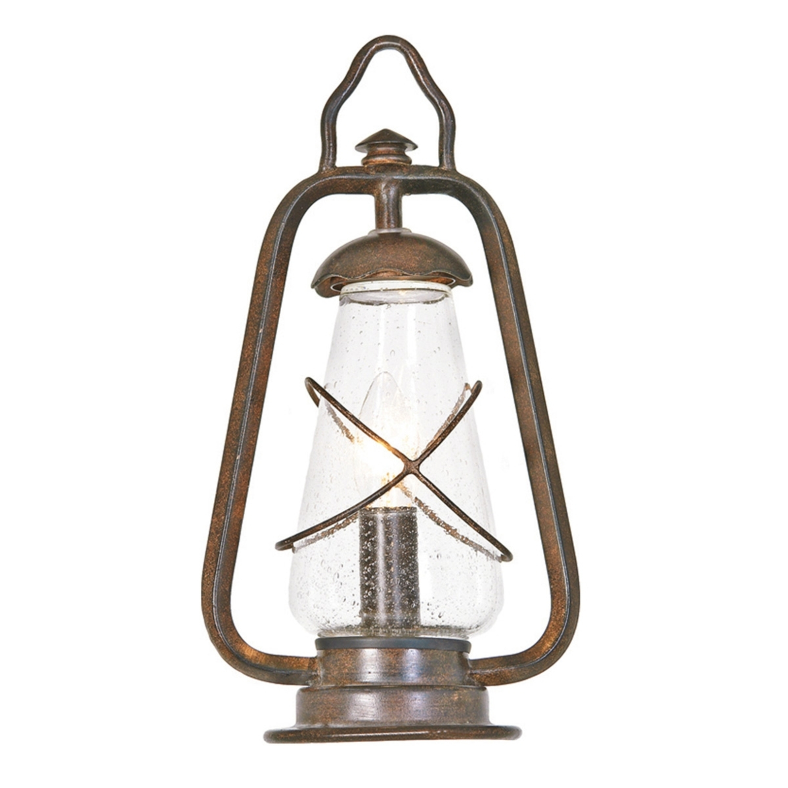 lámpara de pilar Miners estilo farolillo