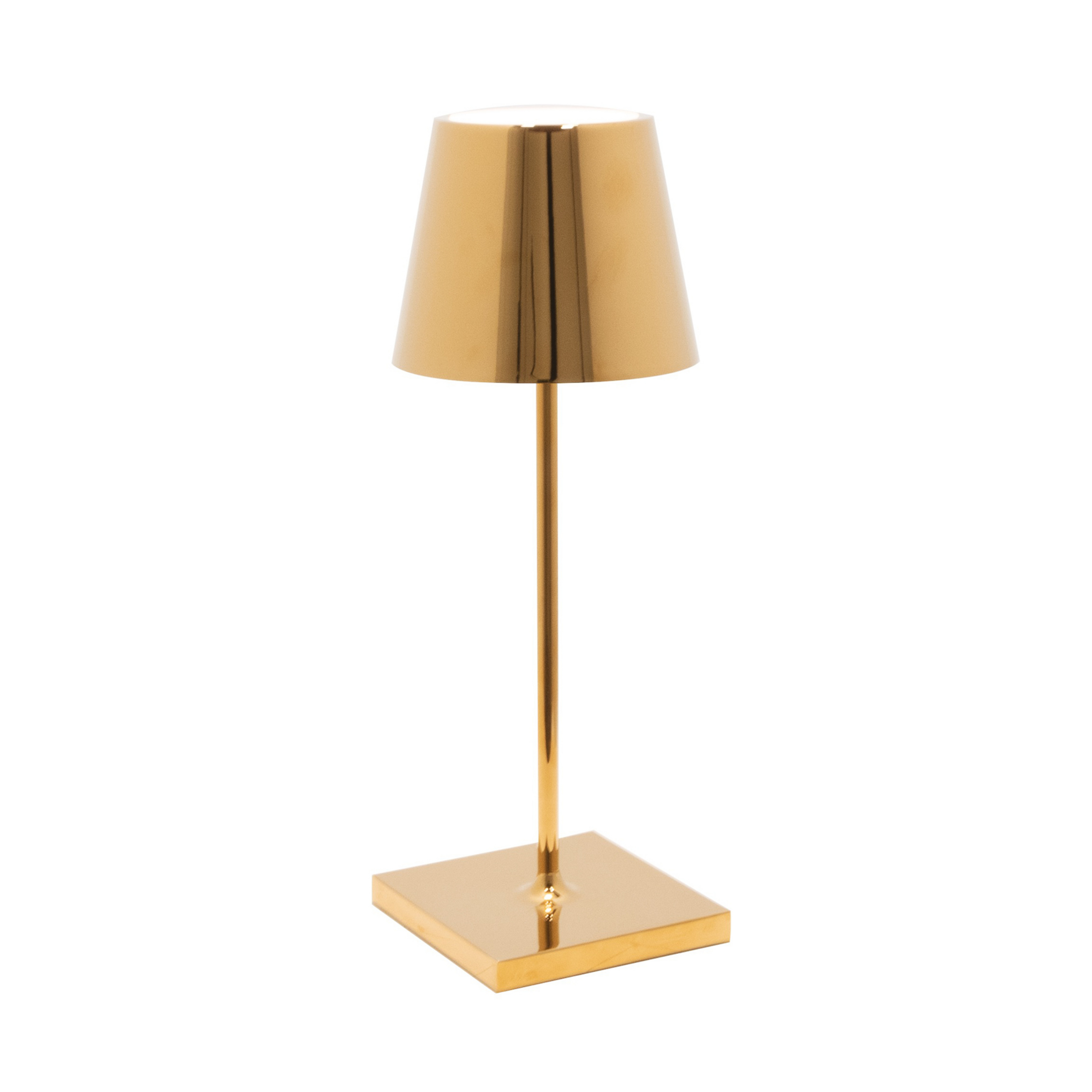 Zafferano Poldina mini batterilampe indvendig guld blank