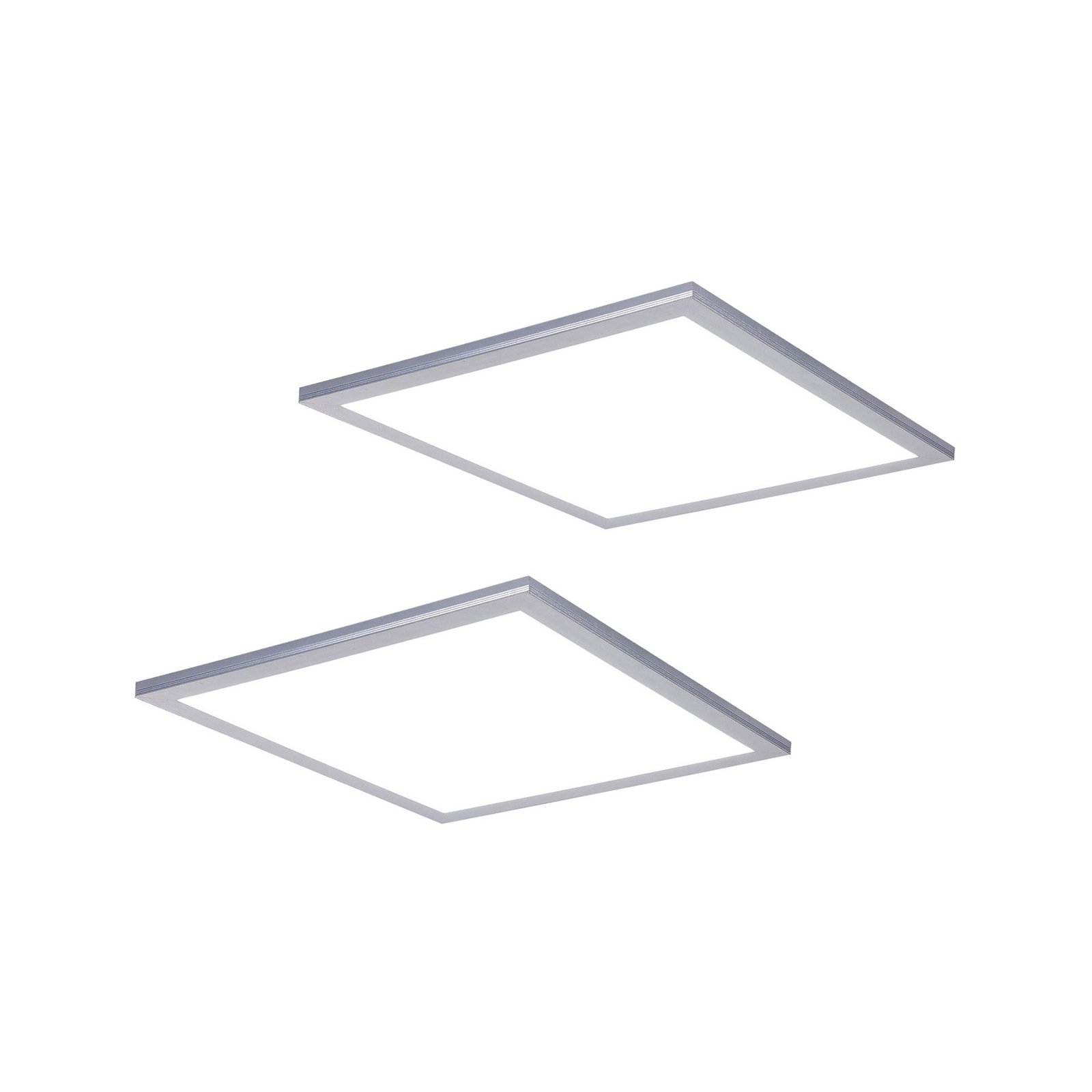 Lindby LED-Panel Livel, 2er-Set, CCT, 40 cm x 40 cm, Remote