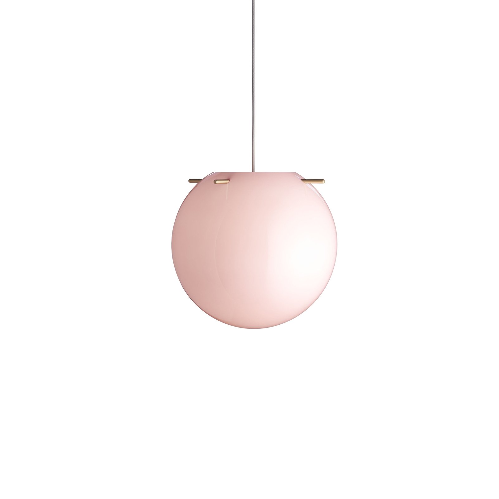 Koi Taklampa Ø19 Opal Rose/Brass - Frandsen
