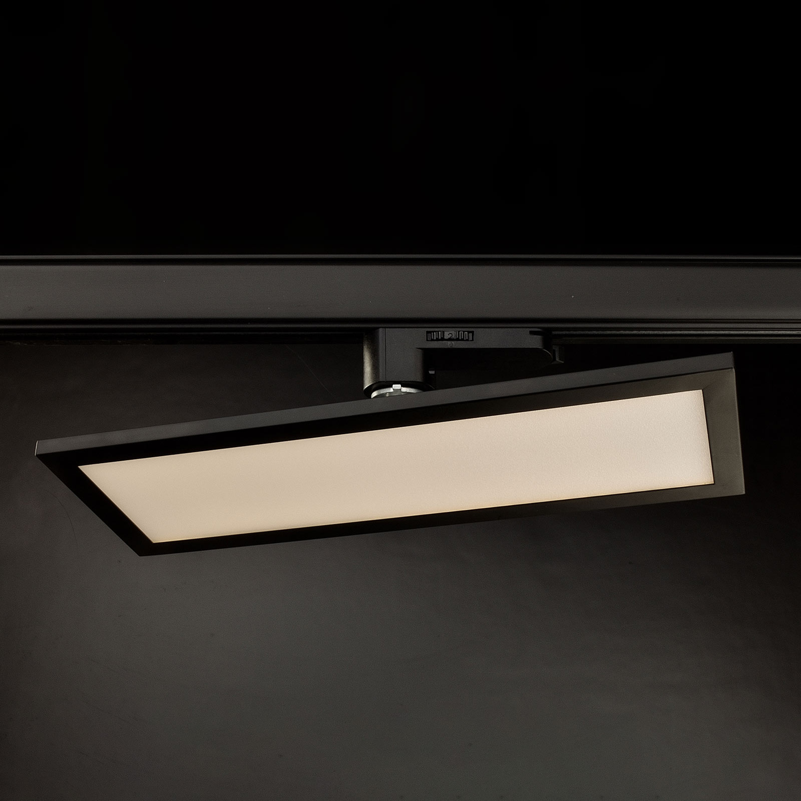 Arcchio Hairis 3-Phasen-LED-Panel, schwarz