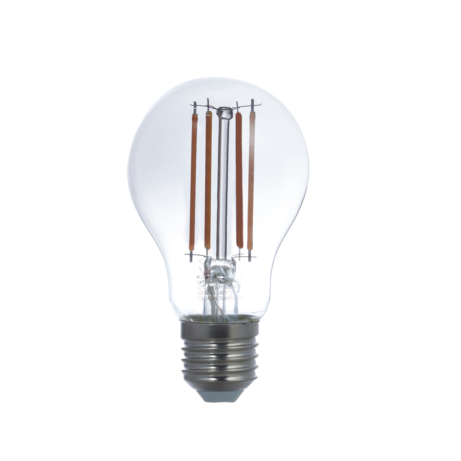 LUUMR Smart LED-tråd E27 røgfarvet grå A60 4,9W Tuya WLAN