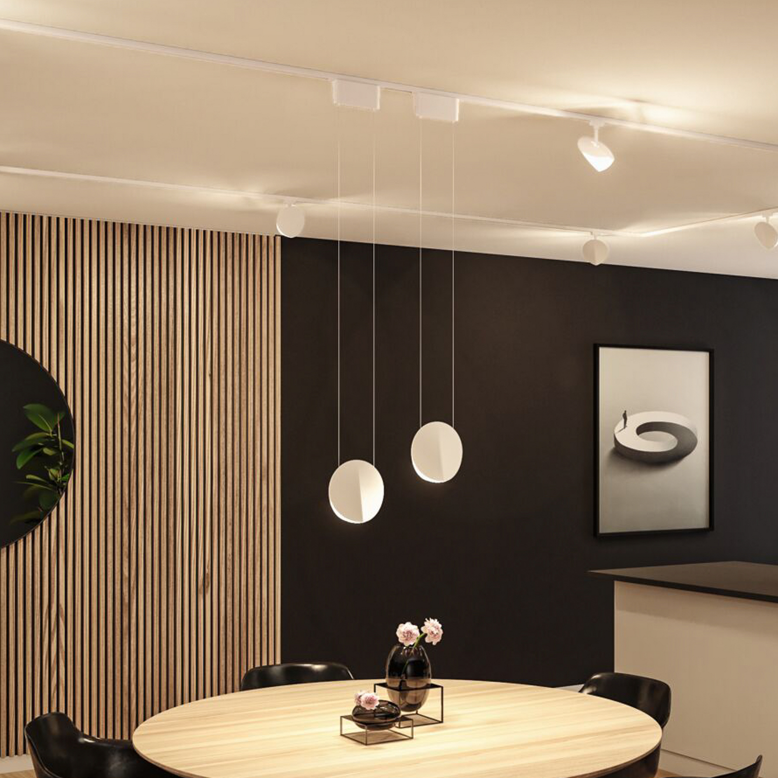 Paulmann URail LED piekaramais gaismeklis Alejandro, signālbalts, 3000K, dim. Paulmann URail LED piekaramais gaismeklis Alejandro, signālbalts, 3000K, dim.