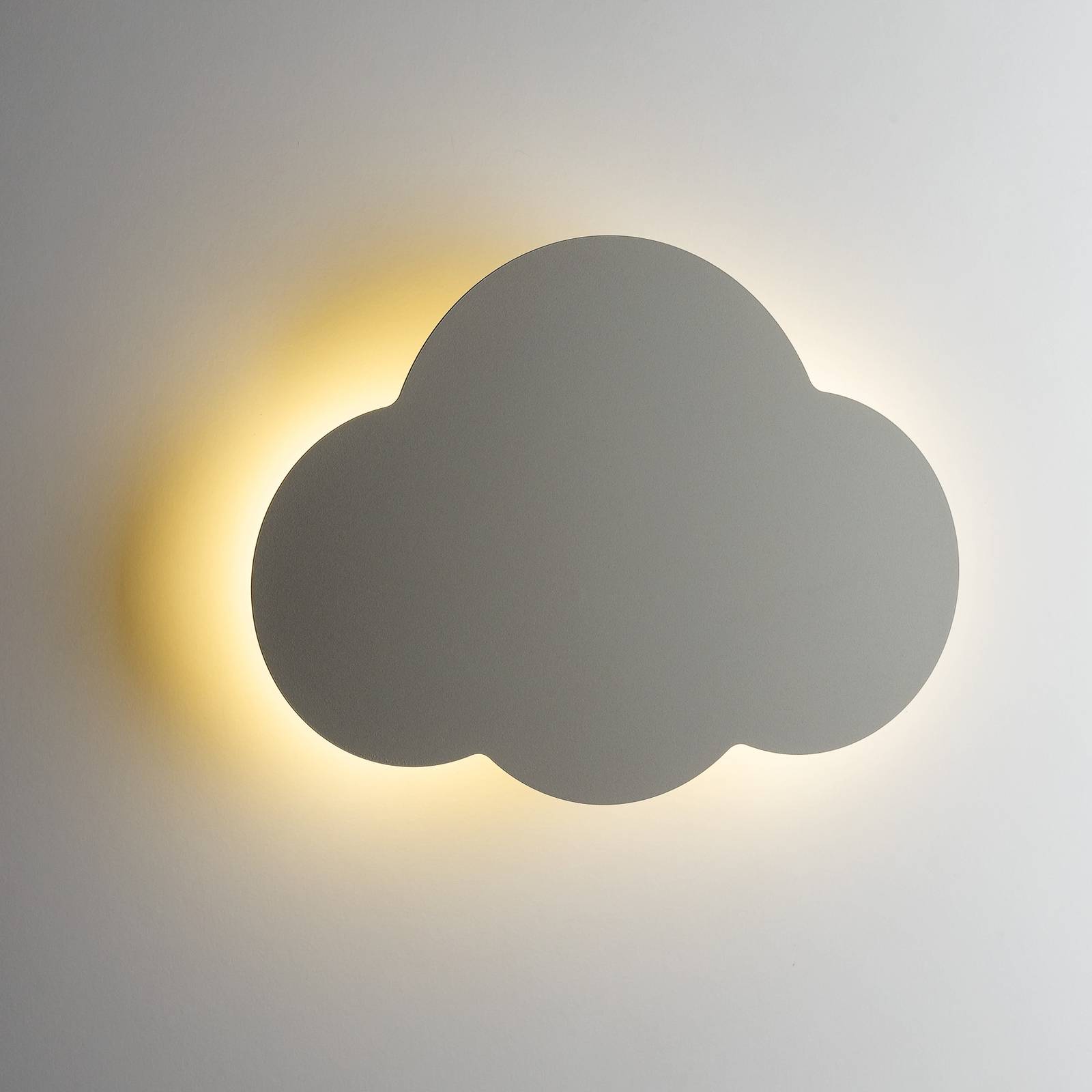 TK Lighting Nástěnné svítidlo Cloud, béžová barva, ocel, nepřímé světlo, 38 x 27 cm