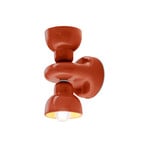 Berimbau wall light, orange, 2-bulb