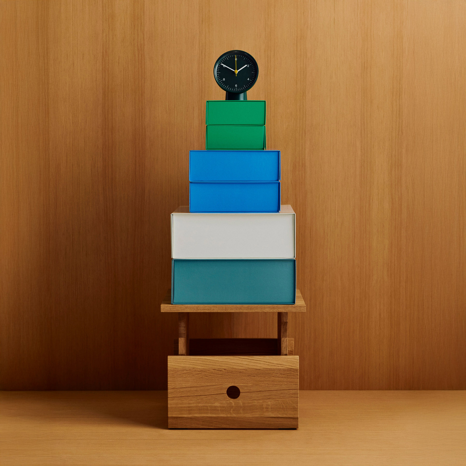 Wood Box sidobord, oljad ek, höjd 35 cm - HAY