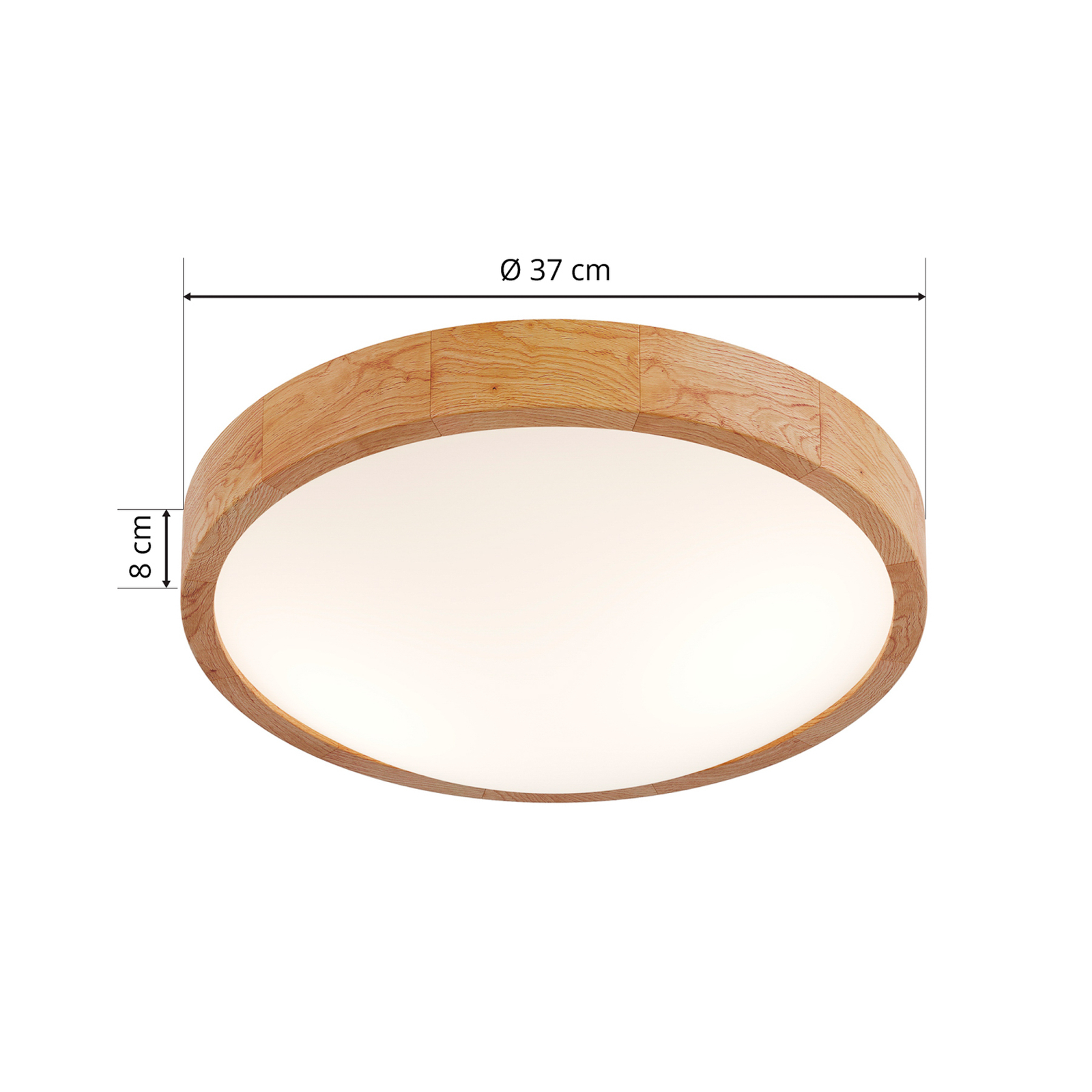 Kris Ceiling Lamp Ø37 Oak - Envostar