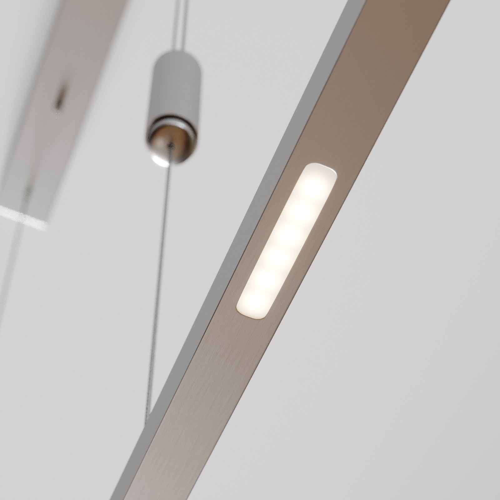 Arnik Pendelleuchte L140 Nickel - Lucande