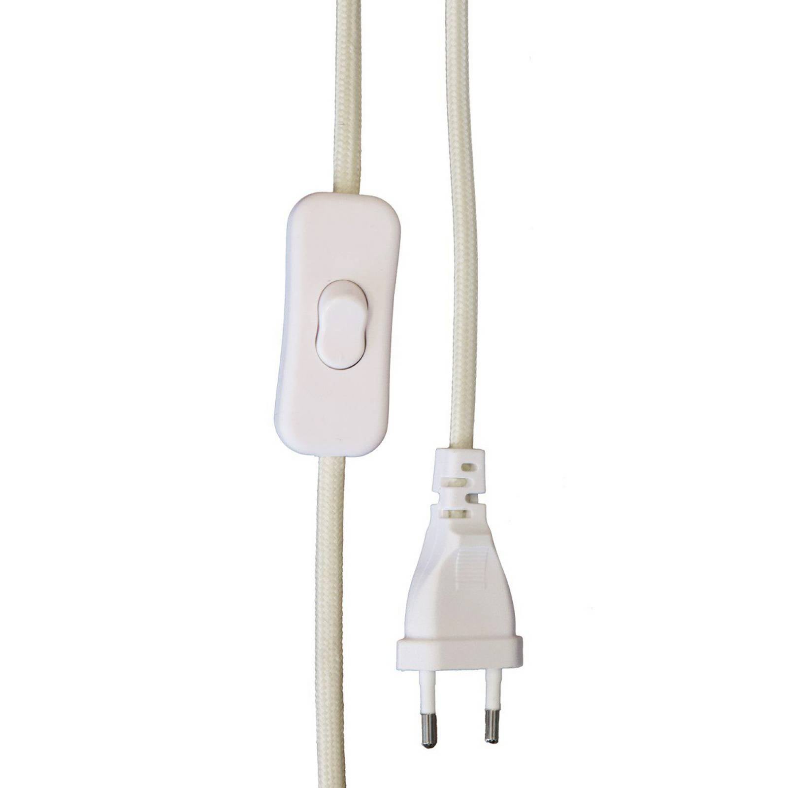 Lampa stołowa Lyon, brązowo-beżowa, wysokość 32 cm, ceramika/len