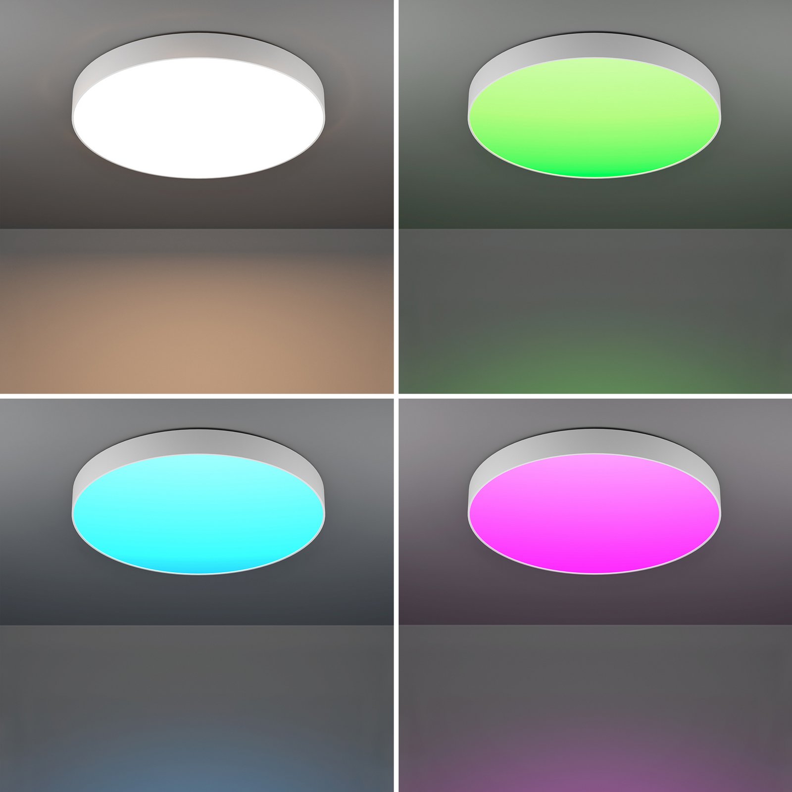 EGLO connect Smart-LED-Deckenlampe Gallizzi-Z, weiß, Ø69cm