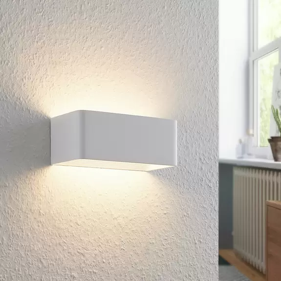 Lampenwelt Arcchio Karam LED-Wandleuchte, 20 cm, weiß