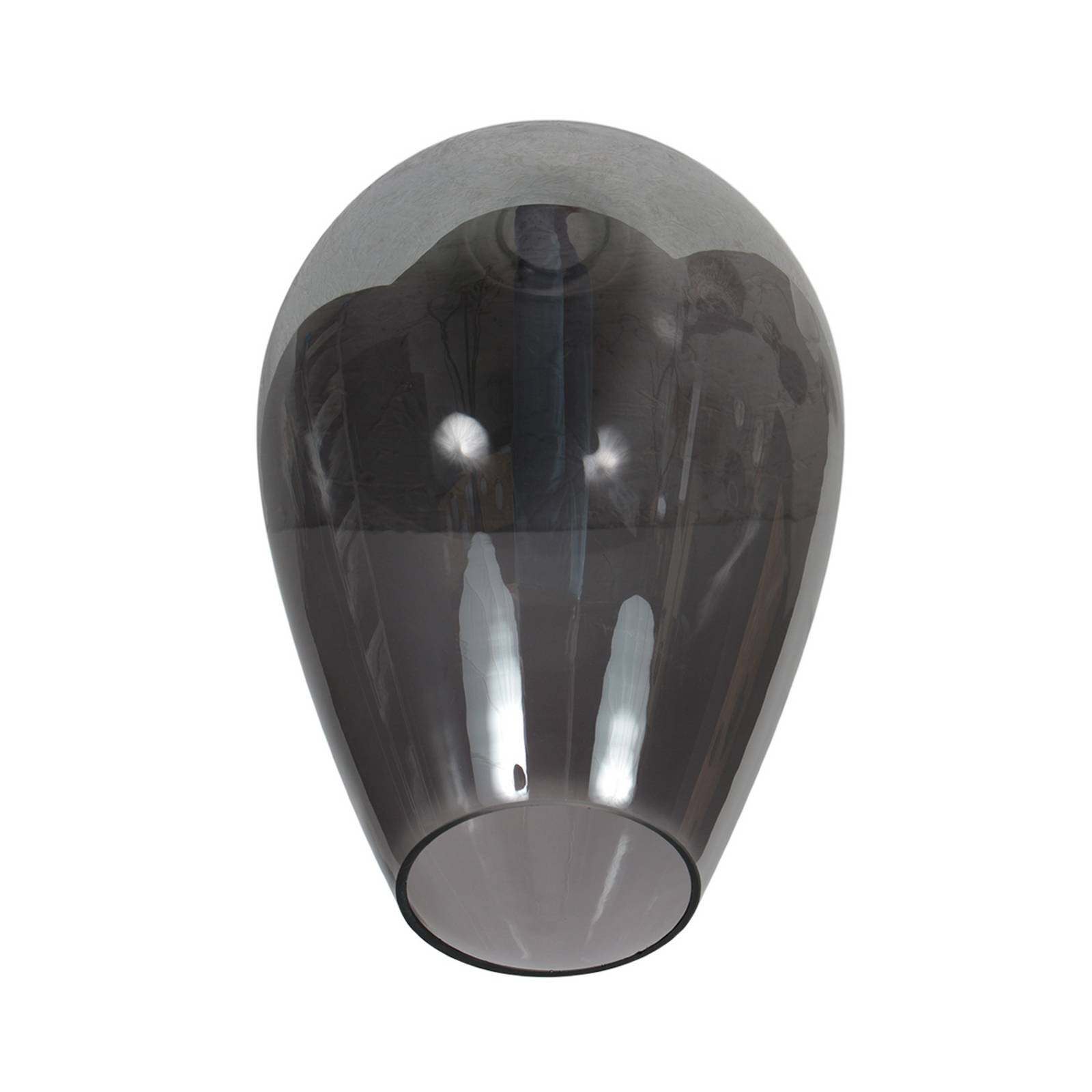  Mexlite Tischlampe Bloeba, Schwarz/rauchgrau, ø 22 Cm, Glas Tropfen 