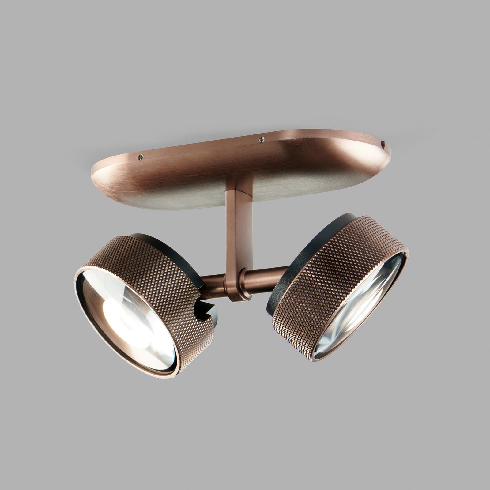 Cosmo C2 LED-Deckenspot, rosegold, CCT, 2-flg. - Light-Point