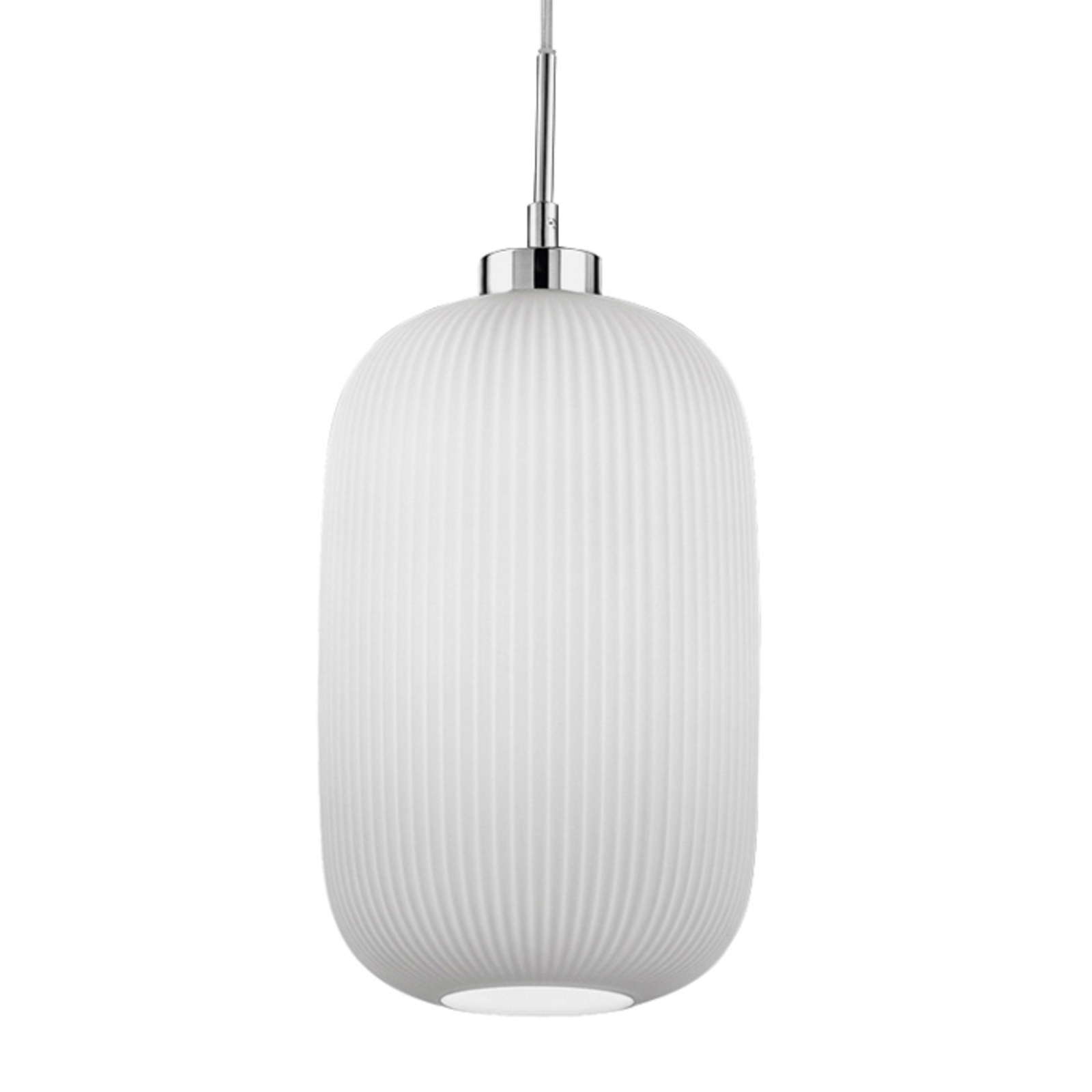Perenz Azuro hanging light oval, for Living / Dining Room, metal, glass, E27, 60 W, energy efficiency: A++, H: 32 cm