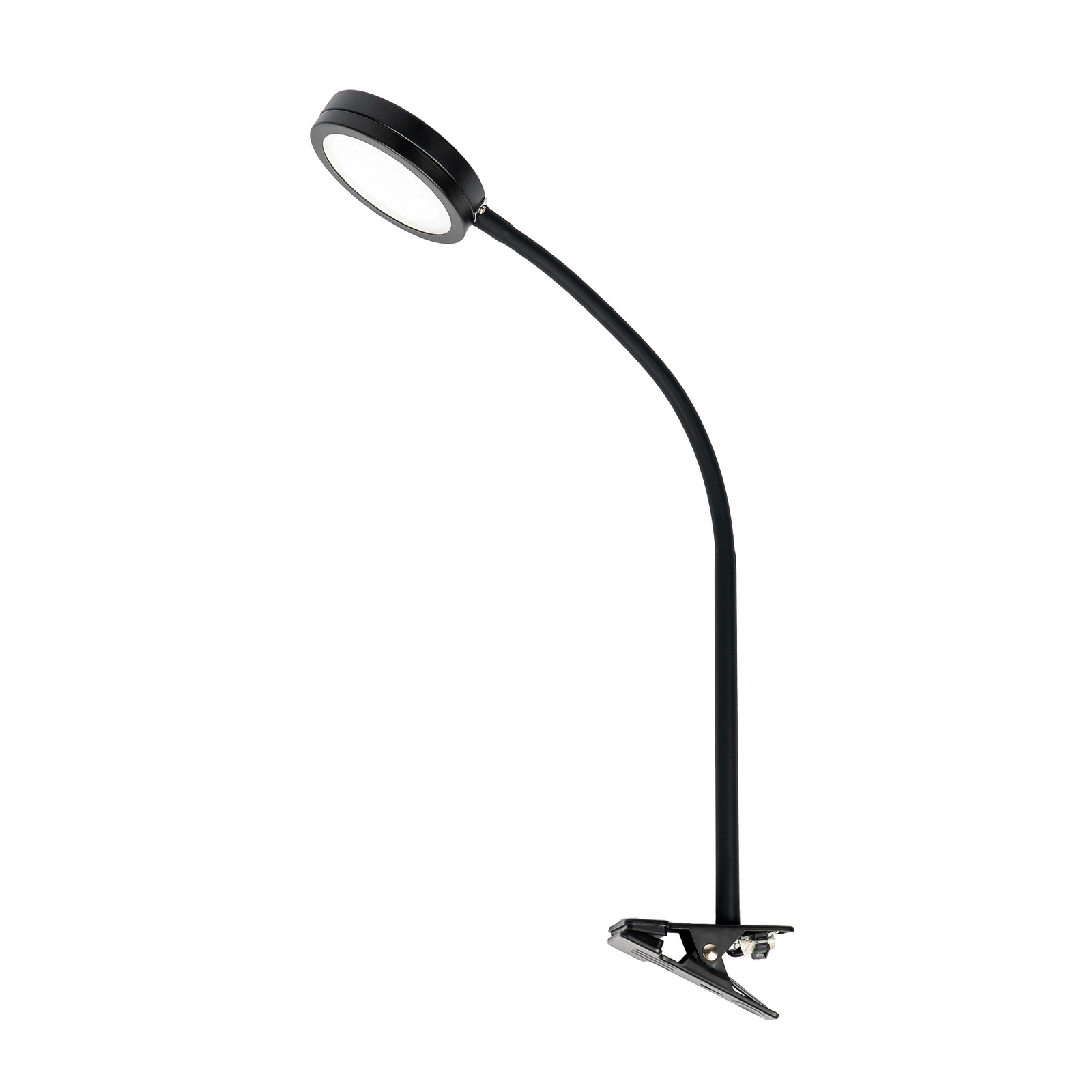 Lindby Toulin LED clip-on light flexible arm black