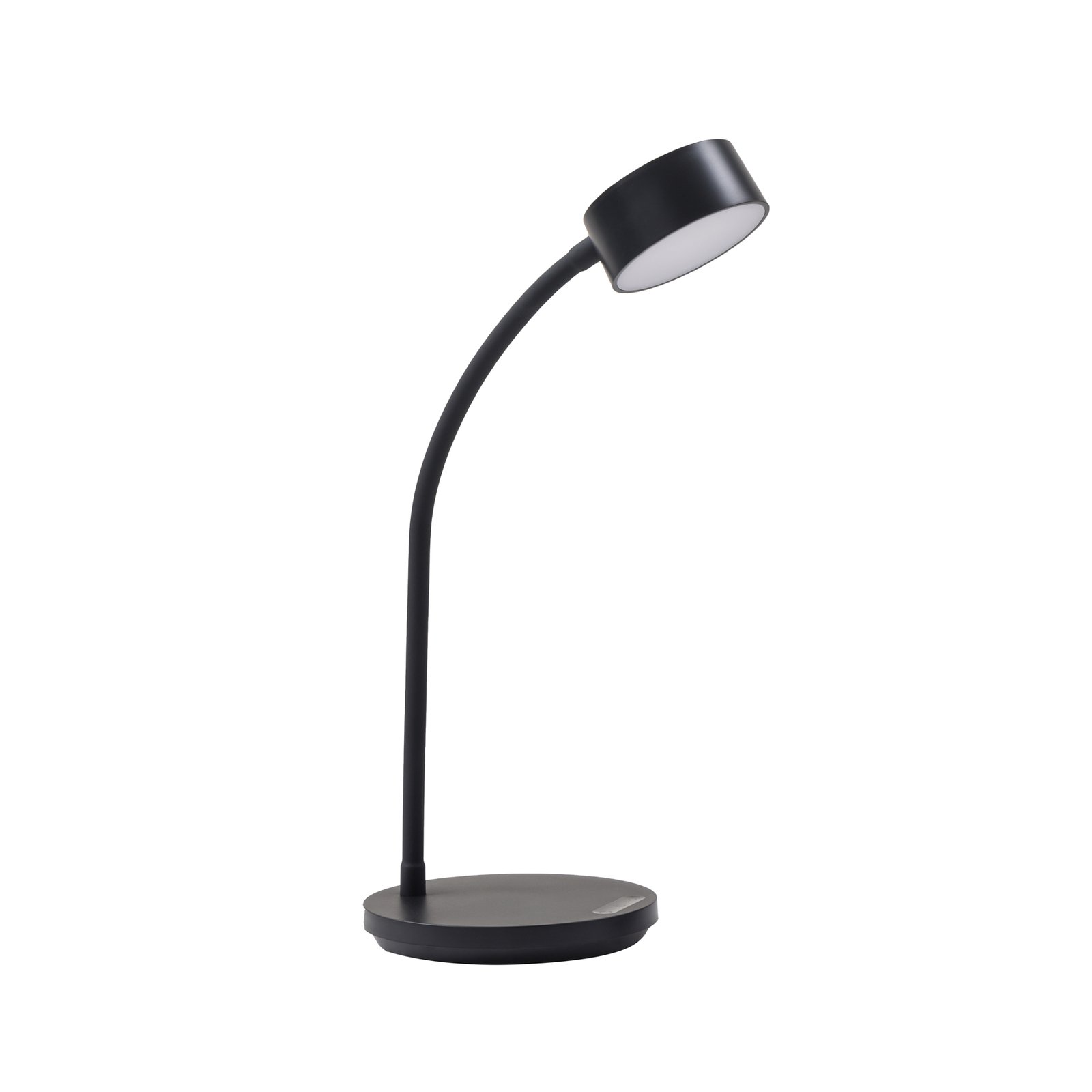 Lindby LED-bordlampe Maori, svart, CCT, dimbar, USB