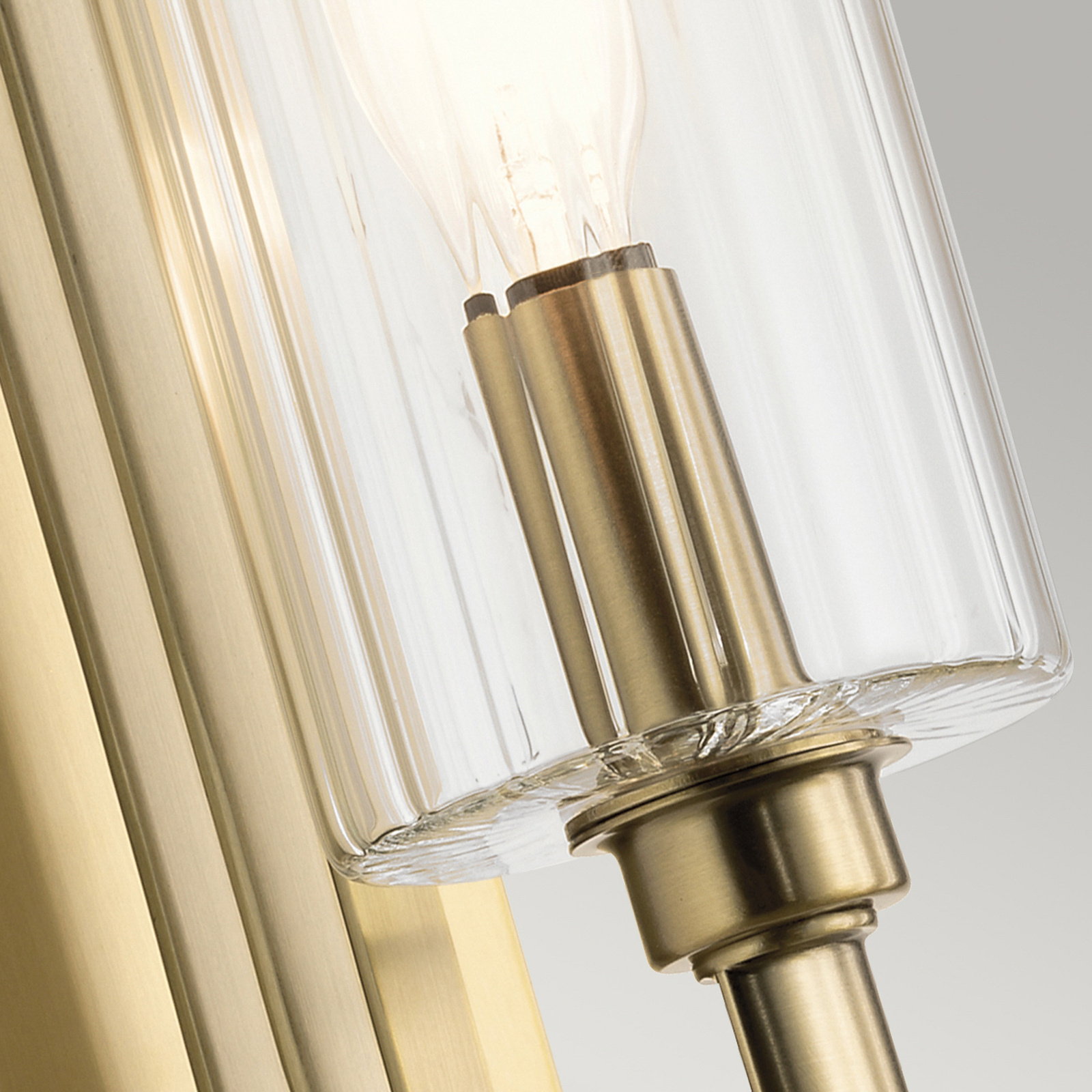 Kimrose wall light, 1-bulb, brass