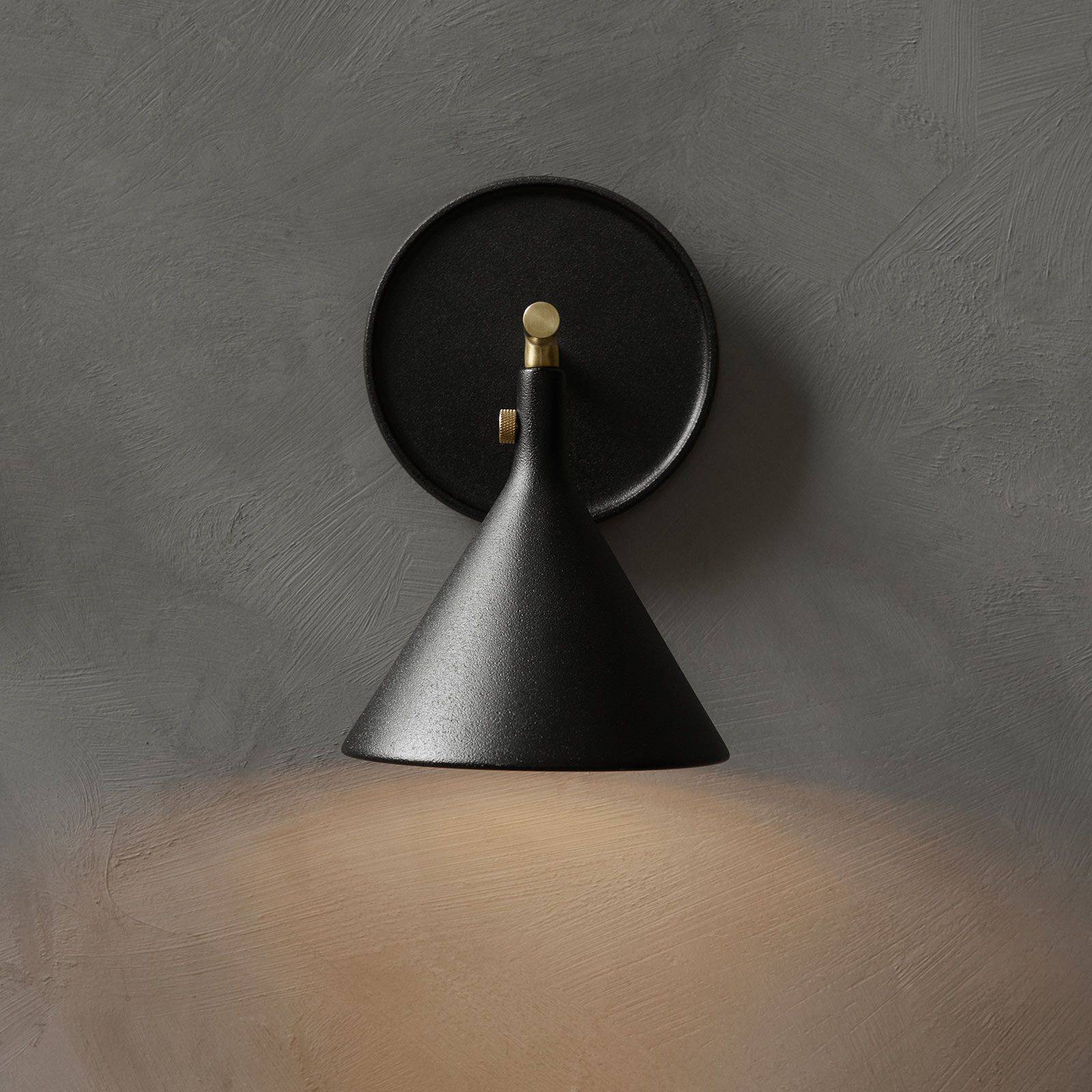  Audo Copenhagen Audo Led-wandleuchte Cast Sconce, Schwarz, Ip44, Dimmer 