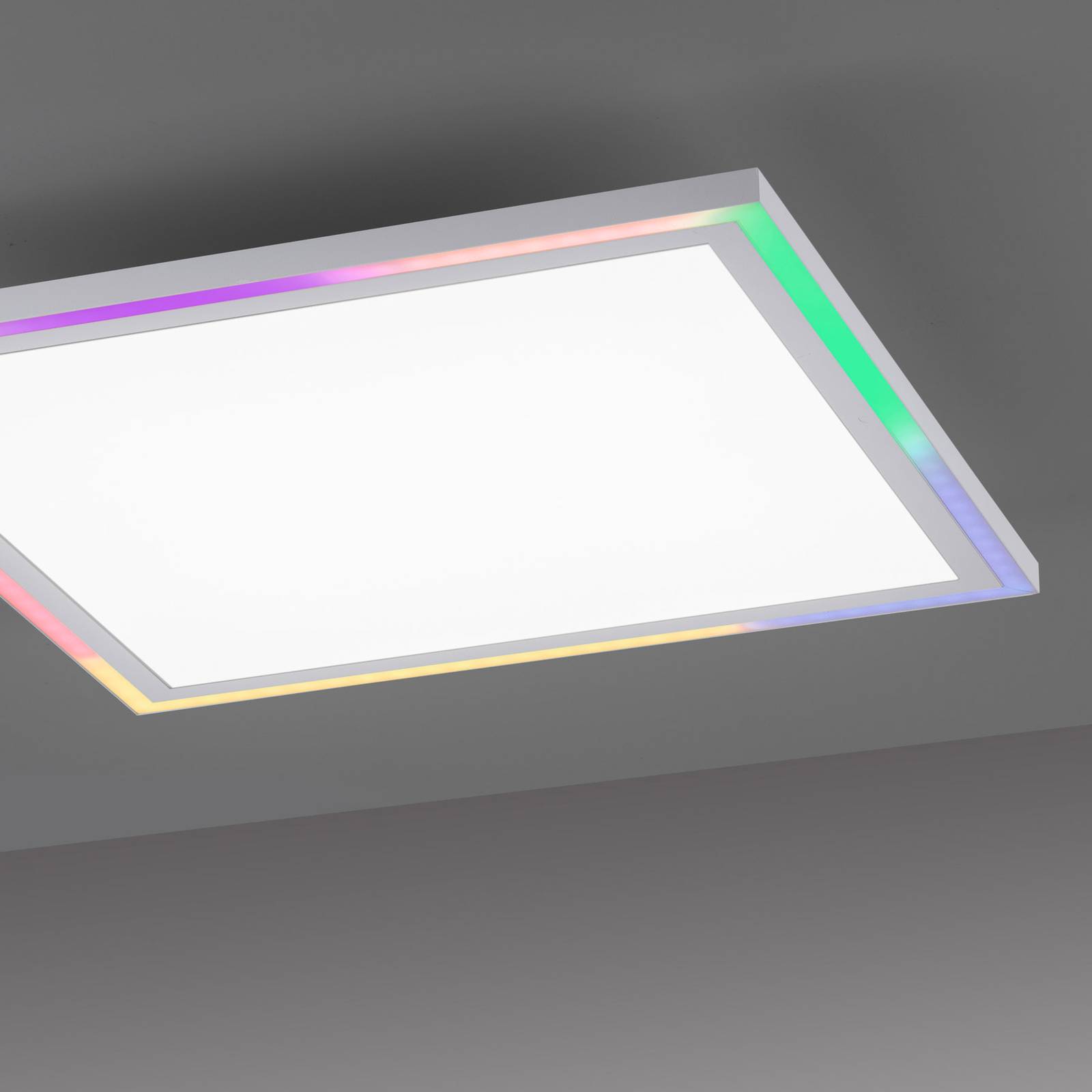 JUST LIGHT. LED stropní svítidlo Lemování, CCT + RGB, 40x40cm