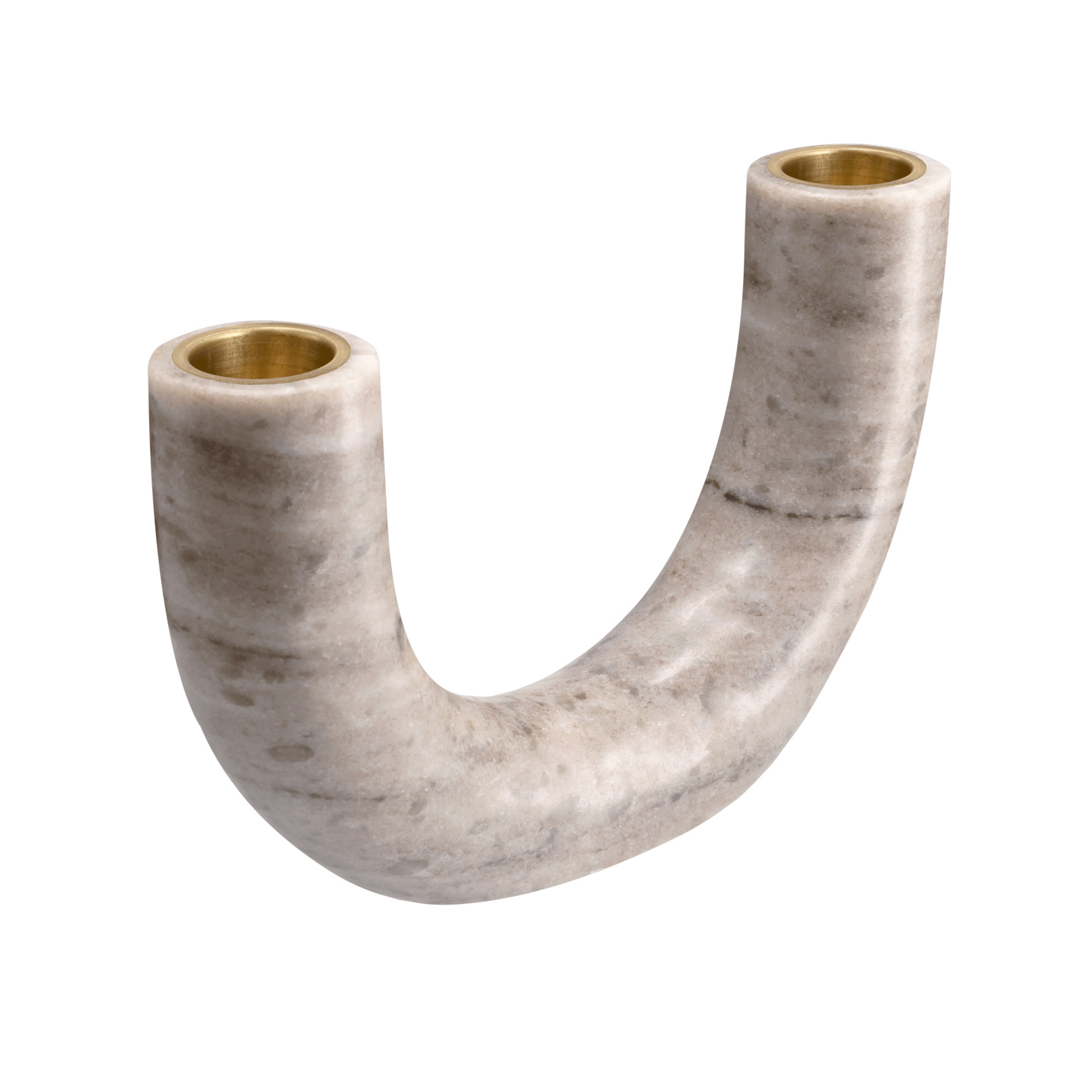 MARBLE DOUBLE candle holder for taper candles - Uyuni Lighting