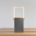 LOOM DESIGN Silo 1 decorative light, Bluetooth speaker, grey