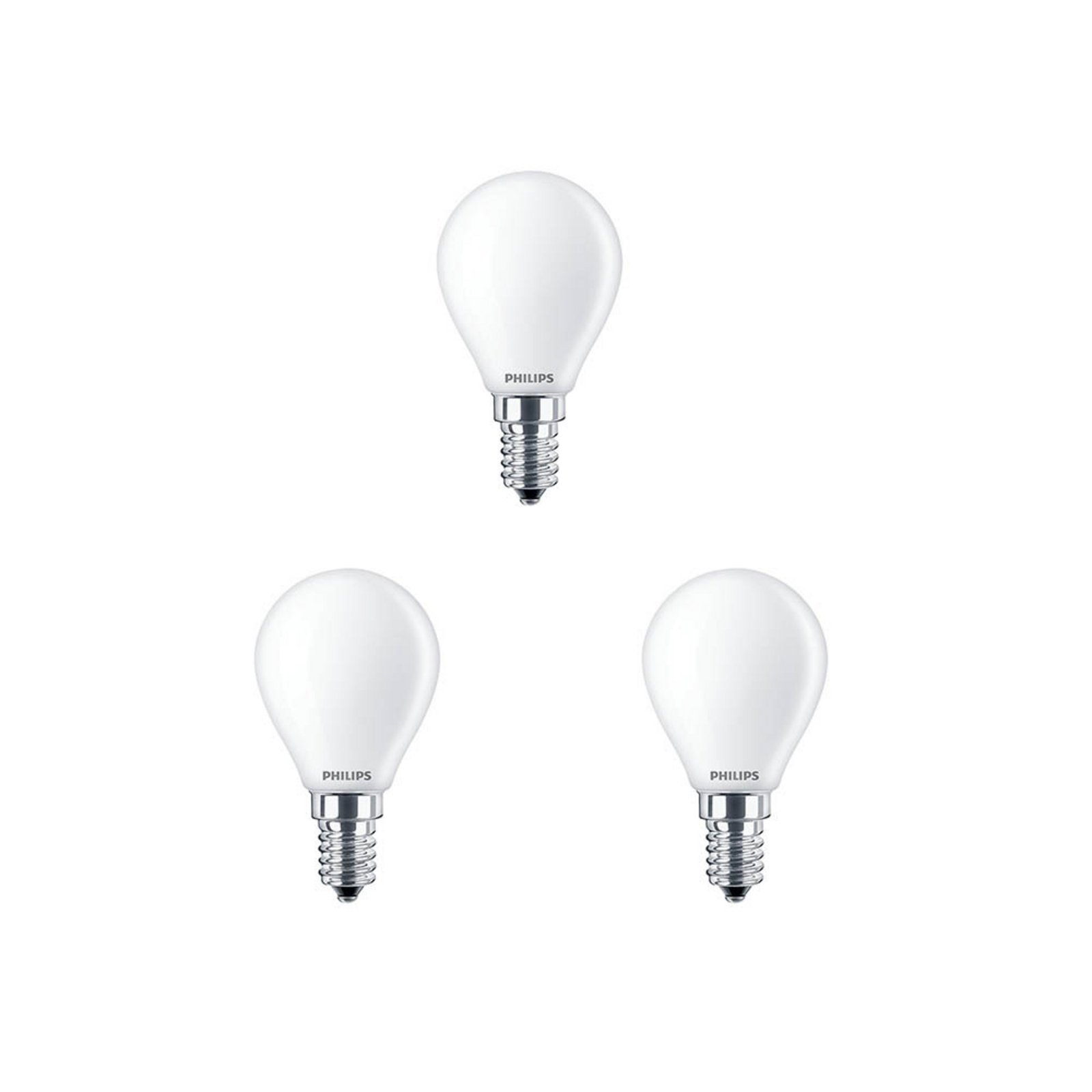 3-pack Bec LED 6,5W Sticlă Coroană (806lm) E14 - Philips