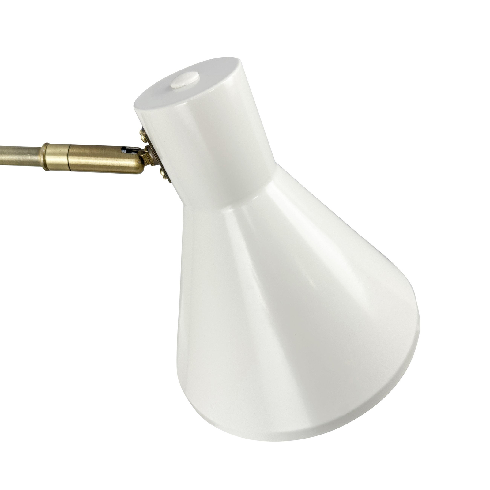 Dyberg Larsen Wandlampe Sleep, kittweiß, Ø 15 cm, Stahl