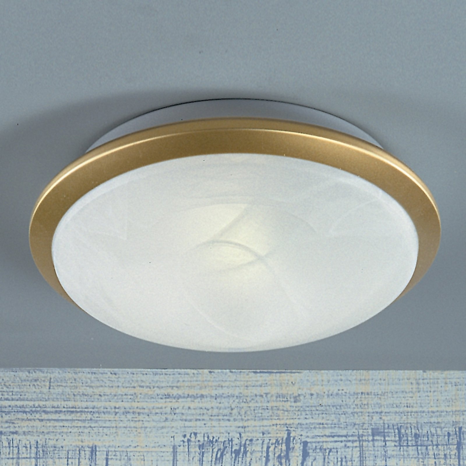 Mooie plafondlamp Corella, messing, 32 cm